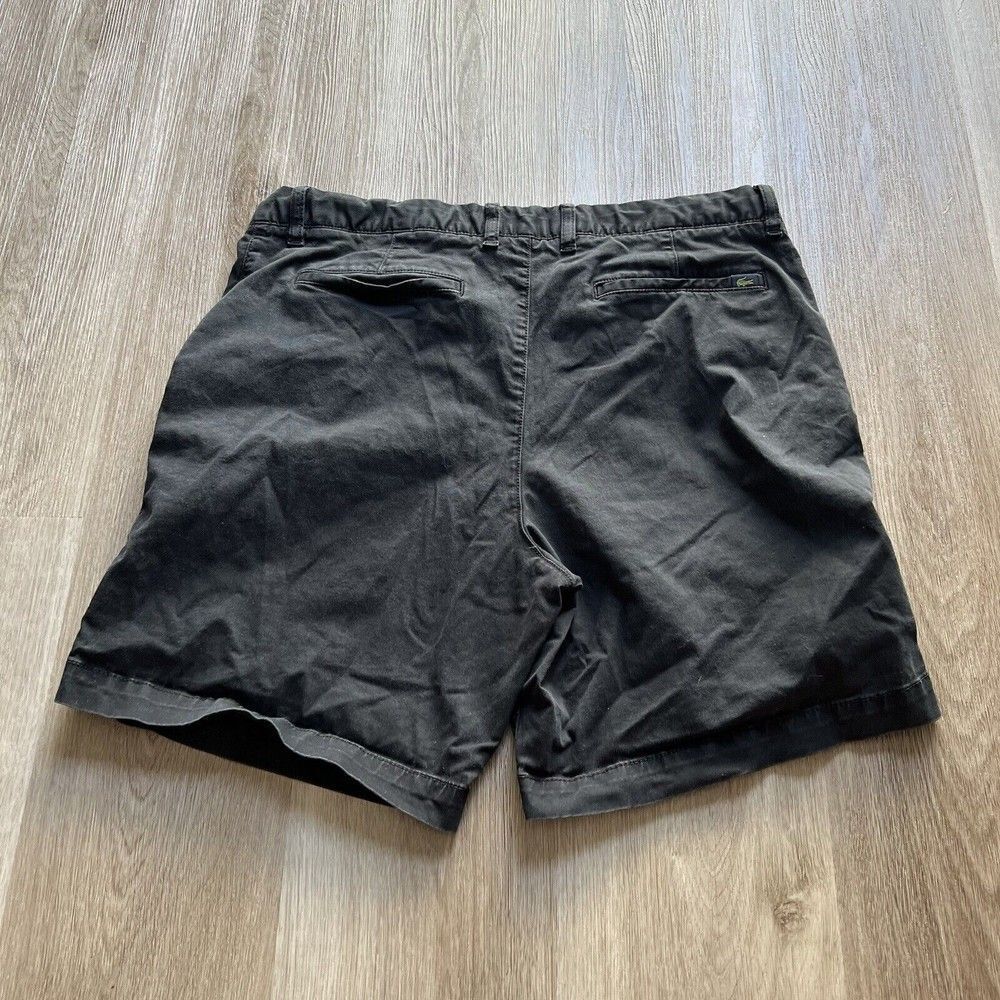 Lacoste Men's Black Cotton Chino Shorts - Picture 8 of 9